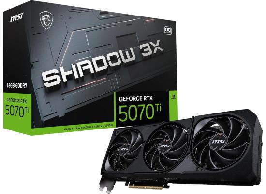 MSI GeForce RTX 5070 Ti 16G SHADOW 3X OC – 16GB GDDR7 Graphics Card